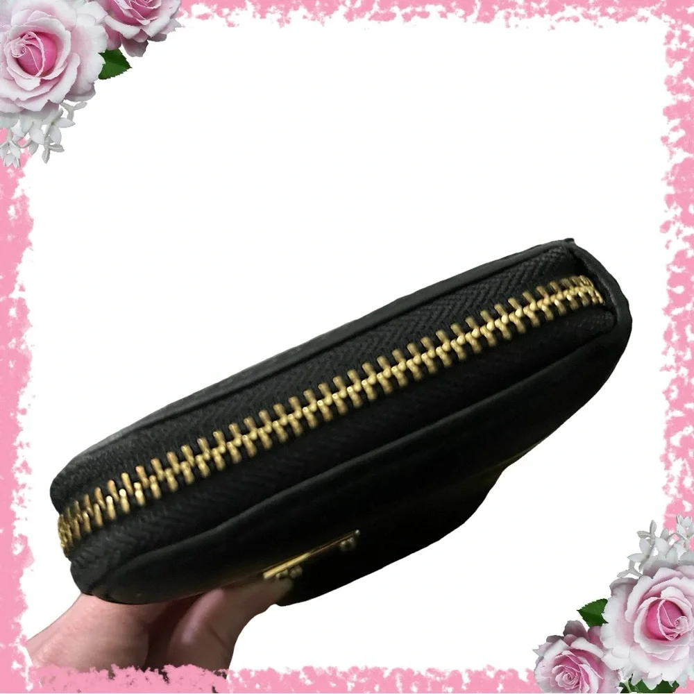 BUNDLE! Michael Kors Black Leather Full Zip Continental Wallet and Small Purse - Picture 13 of 16